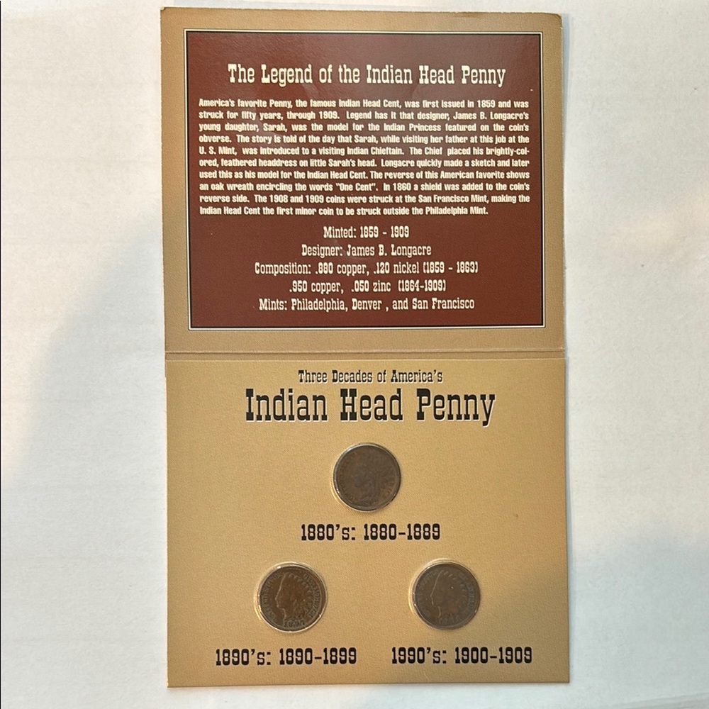 Indian Head Penny Collection Display